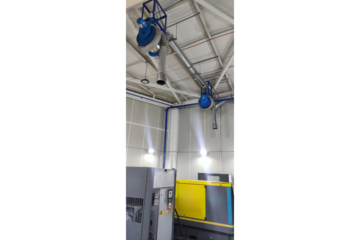 proyecto llave en mano, Sistema de extraccion de gases de escape