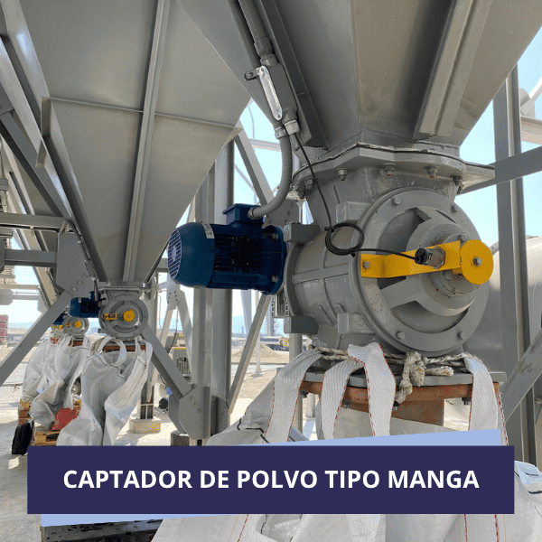 CAPTADOR DE POLVO TIPO MANGA