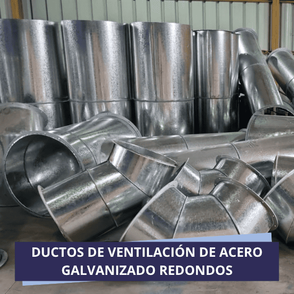 Ductos de ventilación DE acero galvanizado de ventilación de acero galvanizado redondos