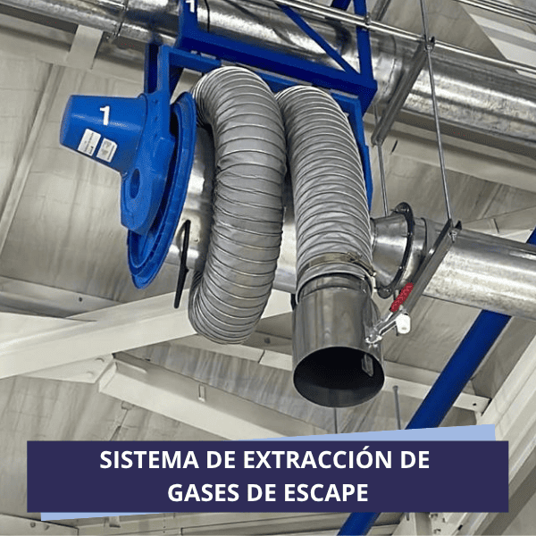 Sistema de extracción de gases de escape