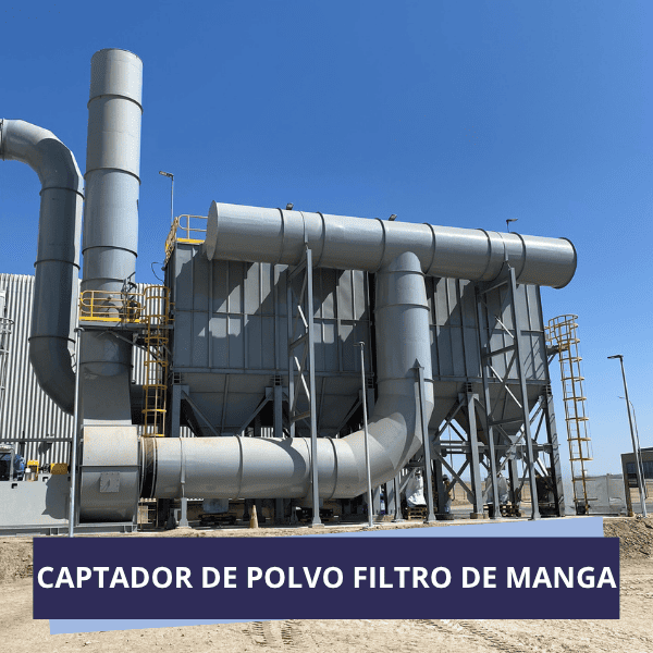 captador de polvo filtro de manga