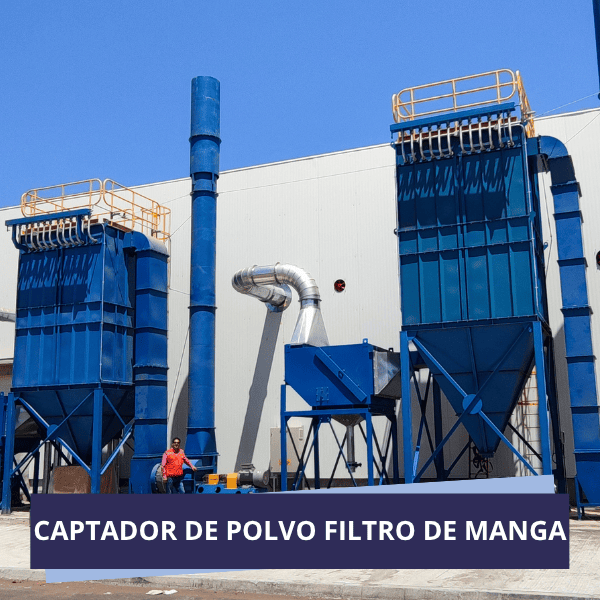 captador de polvo filtro de manga