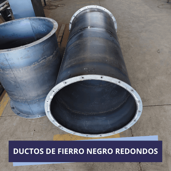 ductos de fierro negro